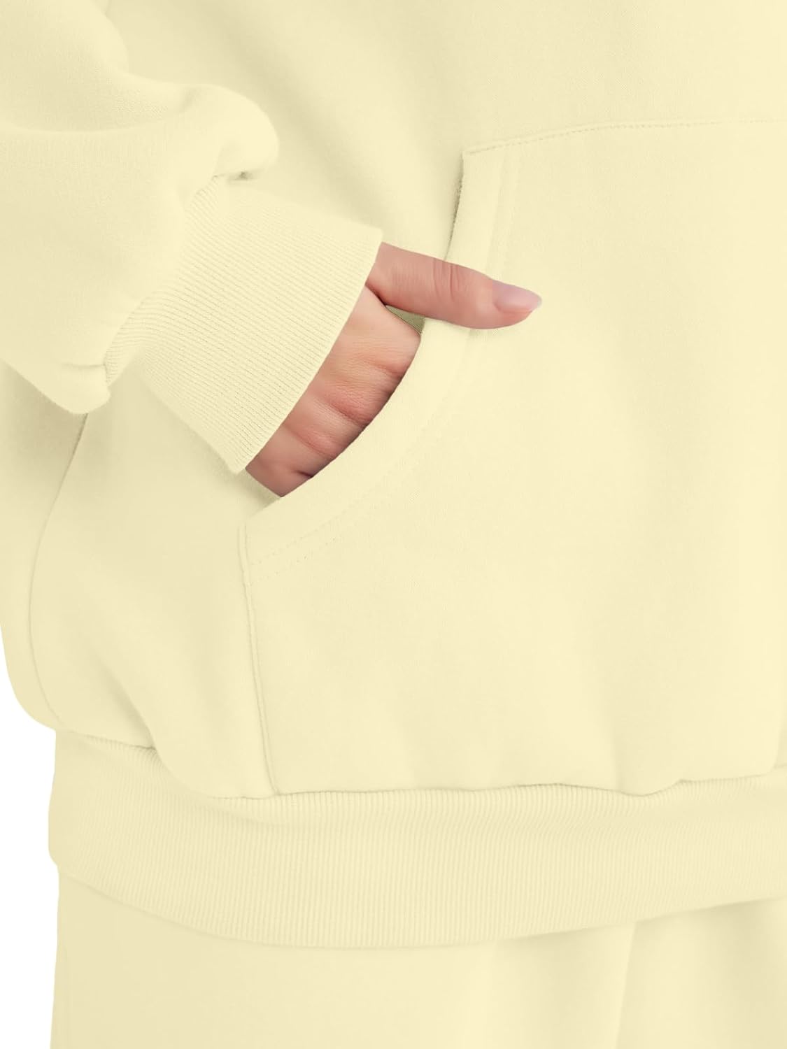 Womens 2 Piece Outfits Lounge Hoodie Sweatsuit Sets Oversized Sweatshirt Baggy Fall Fashion Sweatpants with Pockets