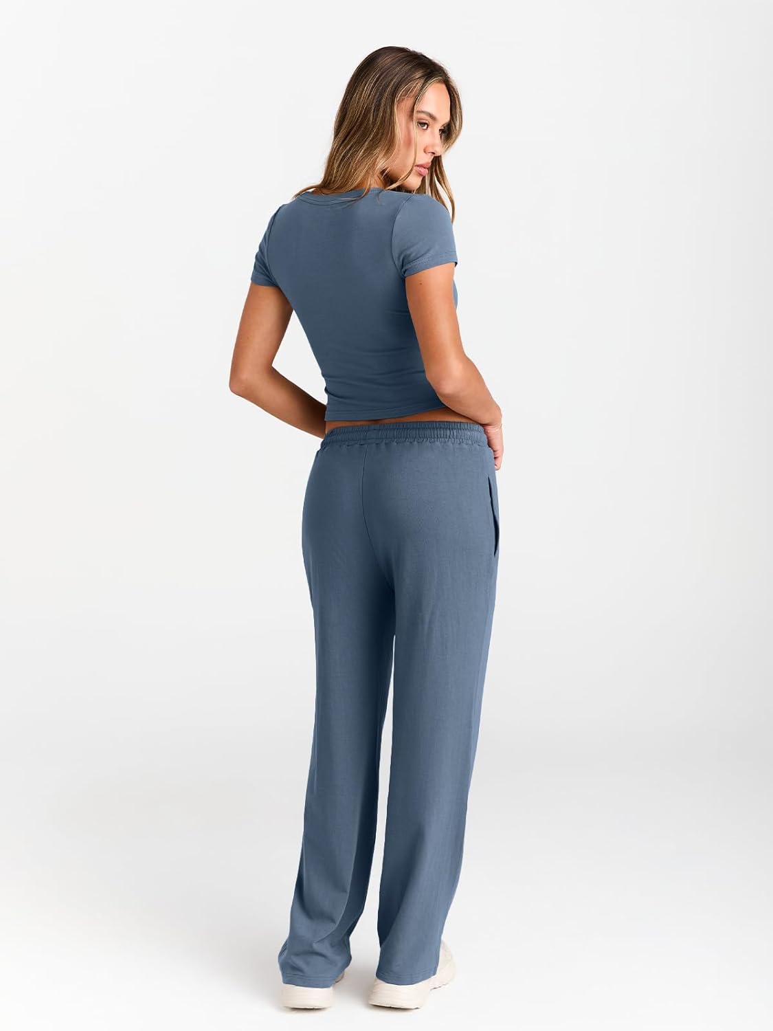 2 Piece Matching Summer Sweatsuit Lounge Set Womens