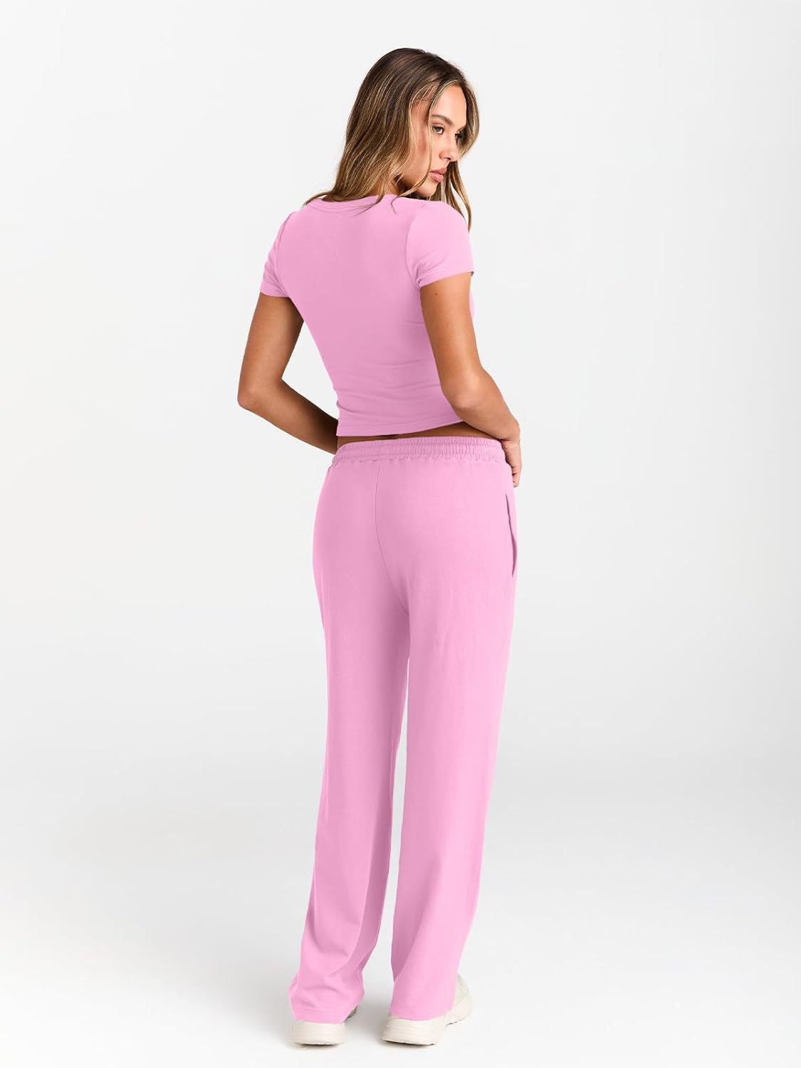 2 Piece Matching Summer Sweatsuit Lounge Set Womens