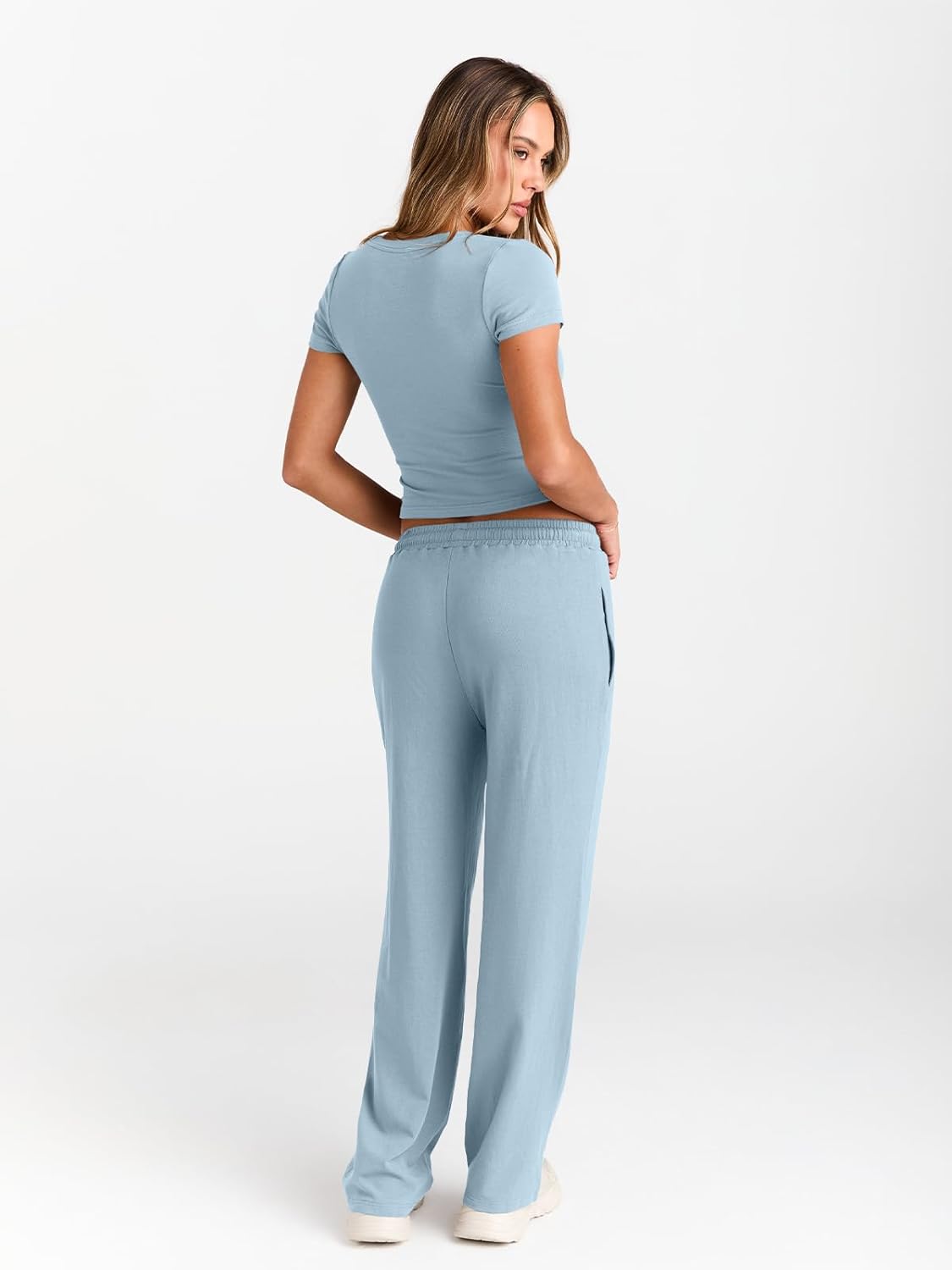 2 Piece Matching Summer Sweatsuit Lounge Set Womens