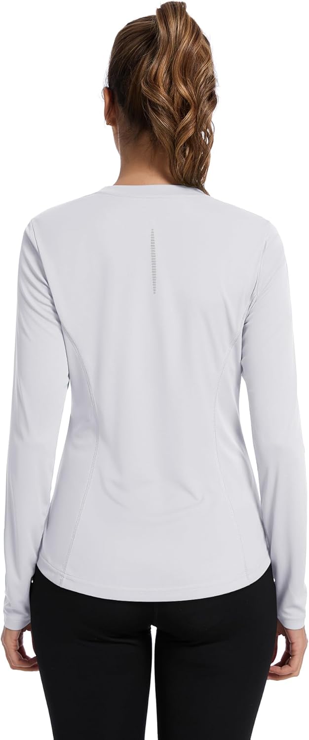 Shirts Long Sleeve with Thumb Holes Workout Sun Shirt Quick Dry Athletic Hiking Running Tops