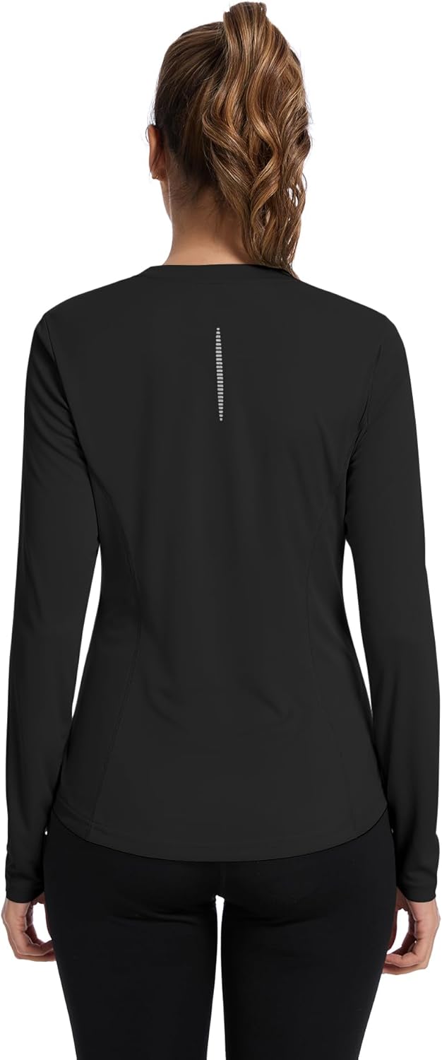Shirts Long Sleeve with Thumb Holes Workout Sun Shirt Quick Dry Athletic Hiking Running Tops