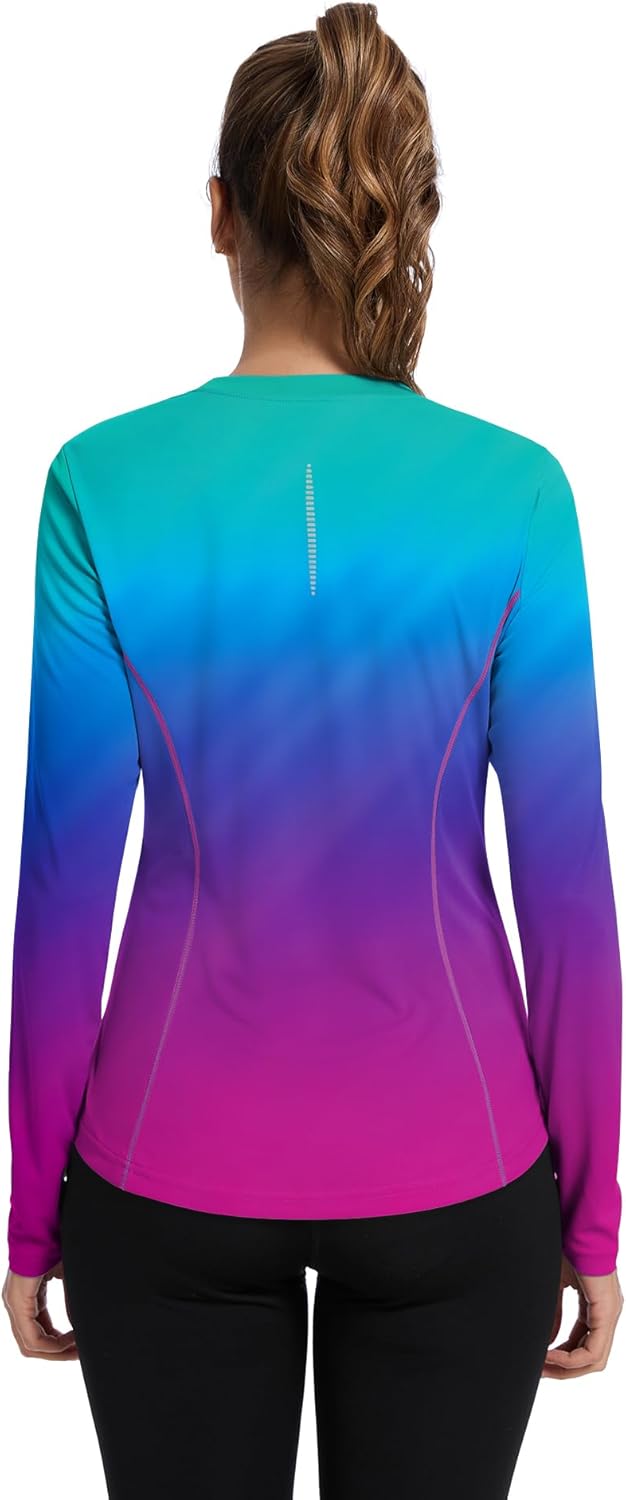 Shirts Long Sleeve with Thumb Holes Workout Sun Shirt Quick Dry Athletic Hiking Running Tops