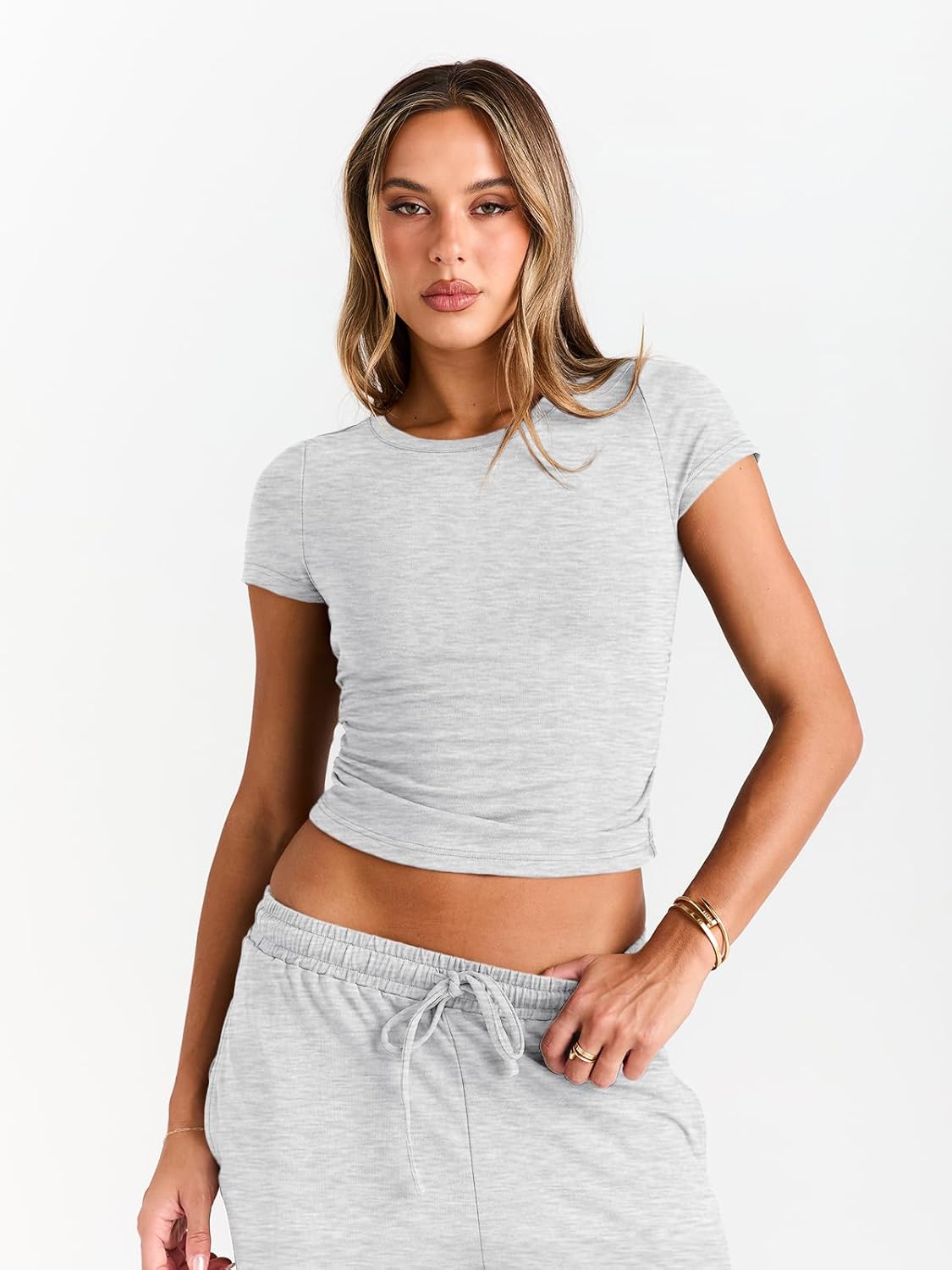 2 Piece Matching Summer Sweatsuit Lounge Set Womens