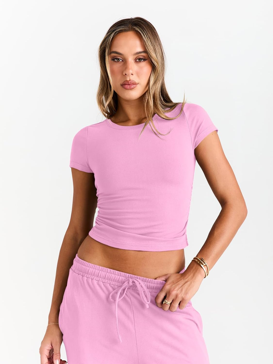 2 Piece Matching Summer Sweatsuit Lounge Set Womens