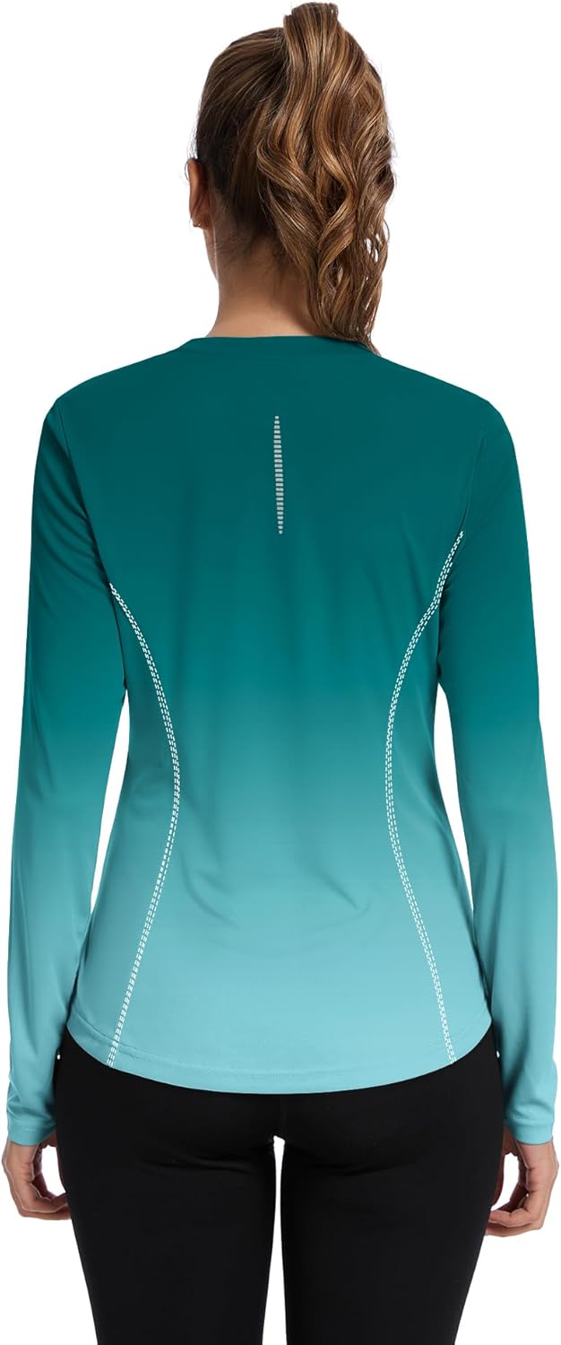 Shirts Long Sleeve with Thumb Holes Workout Sun Shirt Quick Dry Athletic Hiking Running Tops
