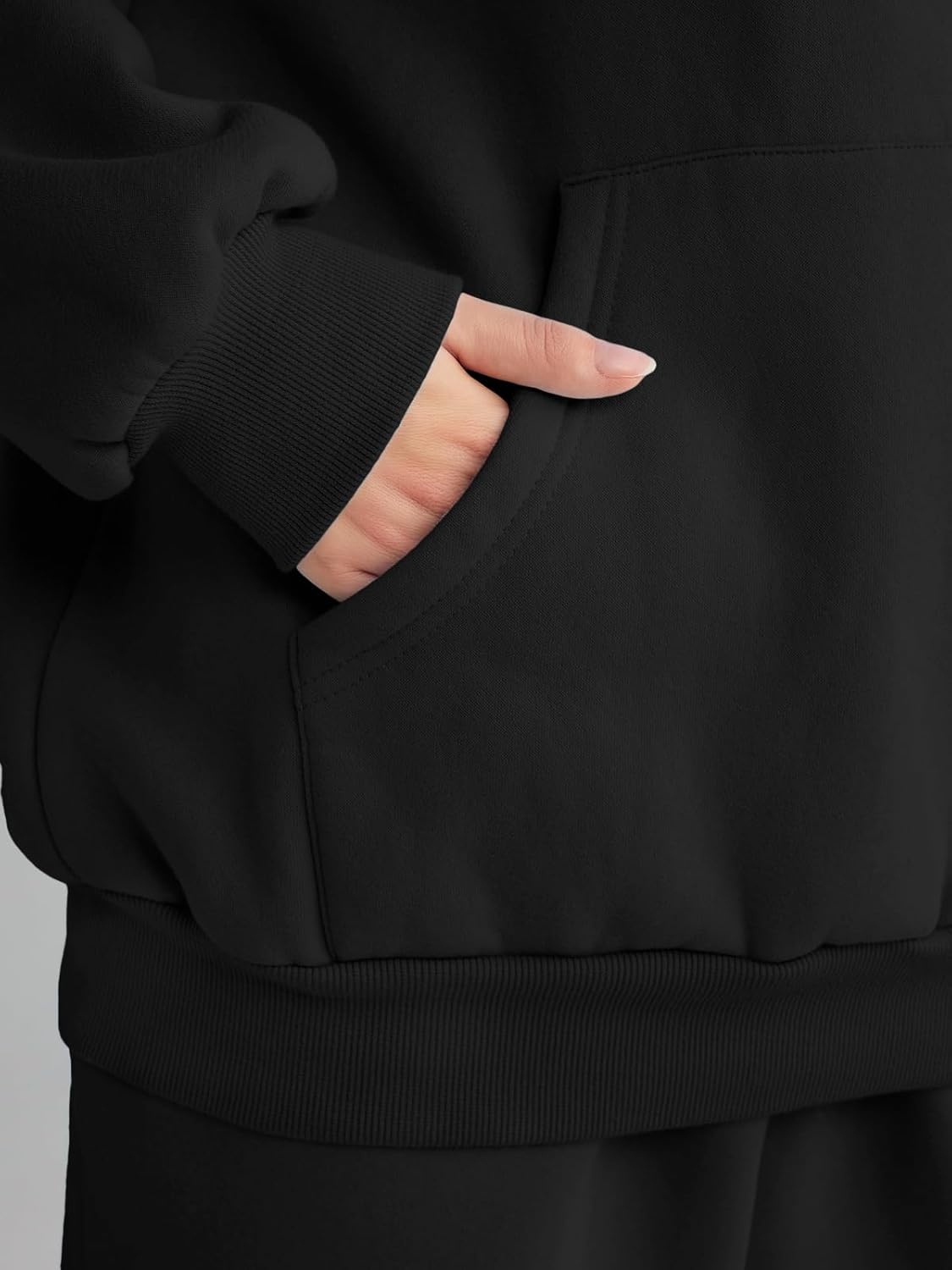 Womens 2 Piece Outfits Lounge Hoodie Sweatsuit Sets Oversized Sweatshirt Baggy Fall Fashion Sweatpants with Pockets