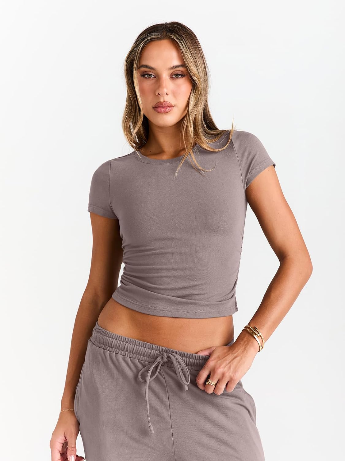 2 Piece Matching Summer Sweatsuit Lounge Set Womens