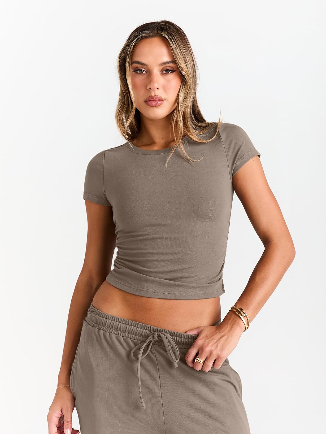 2 Piece Matching Summer Sweatsuit Lounge Set Womens