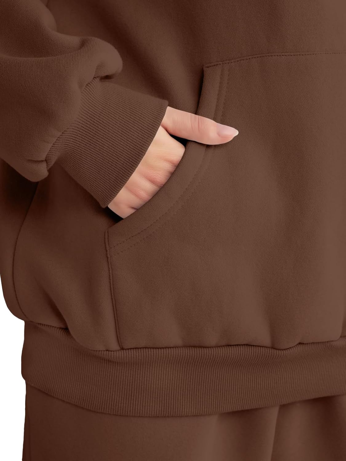 Womens 2 Piece Outfits Lounge Hoodie Sweatsuit Sets Oversized Sweatshirt Baggy Fall Fashion Sweatpants with Pockets