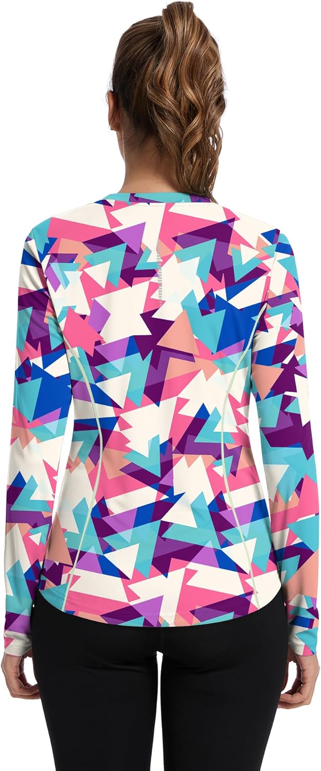 Shirts Long Sleeve with Thumb Holes Workout Sun Shirt Quick Dry Athletic Hiking Running Tops