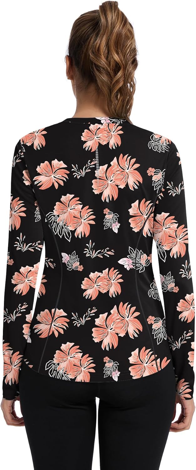 Shirts Long Sleeve with Thumb Holes Workout Sun Shirt Quick Dry Athletic Hiking Running Tops