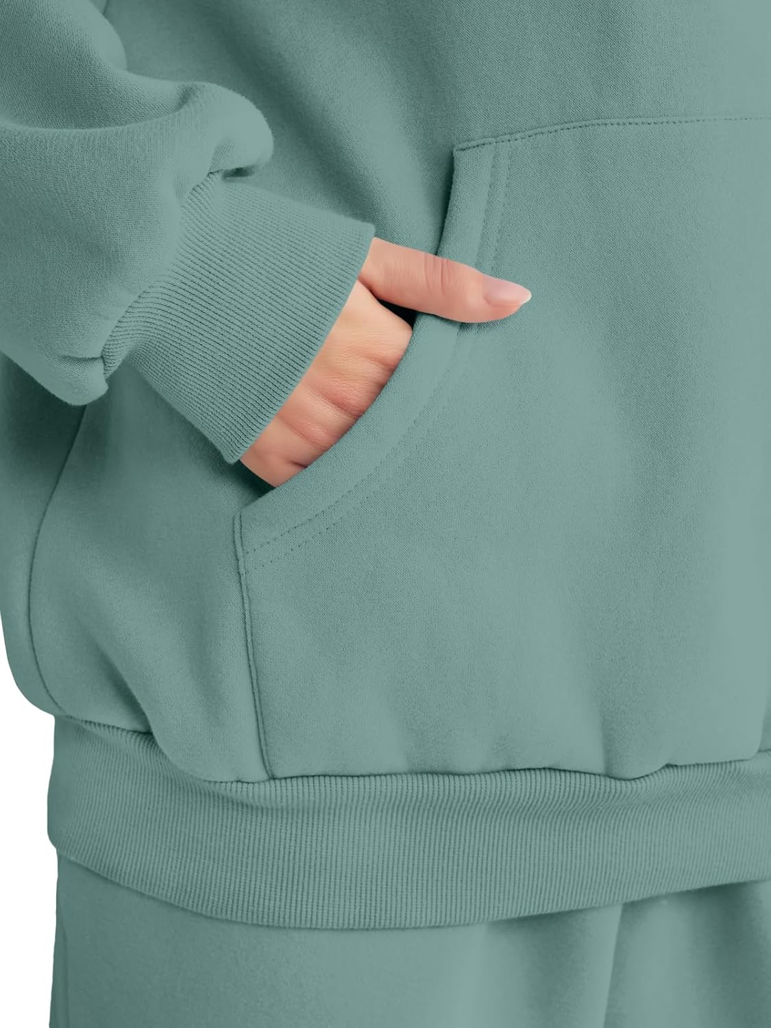 Womens 2 Piece Outfits Lounge Hoodie Sweatsuit Sets Oversized Sweatshirt Baggy Fall Fashion Sweatpants with Pockets