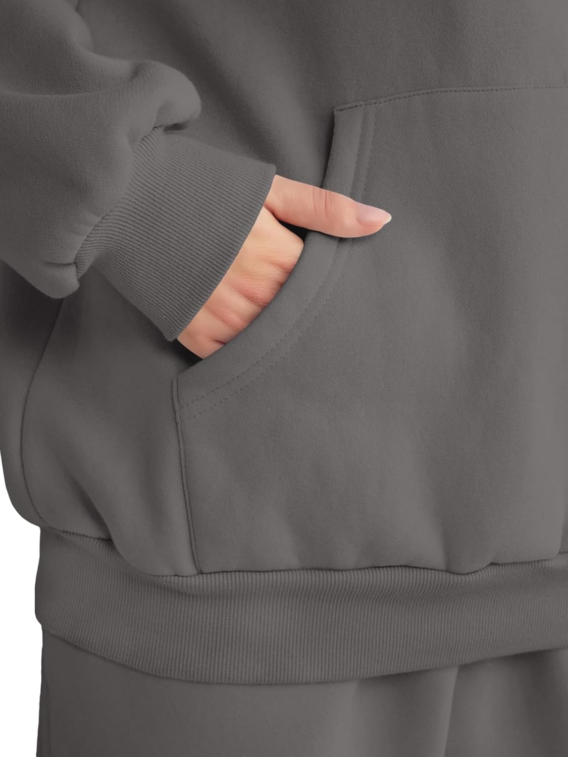 Womens 2 Piece Outfits Lounge Hoodie Sweatsuit Sets Oversized Sweatshirt Baggy Fall Fashion Sweatpants with Pockets