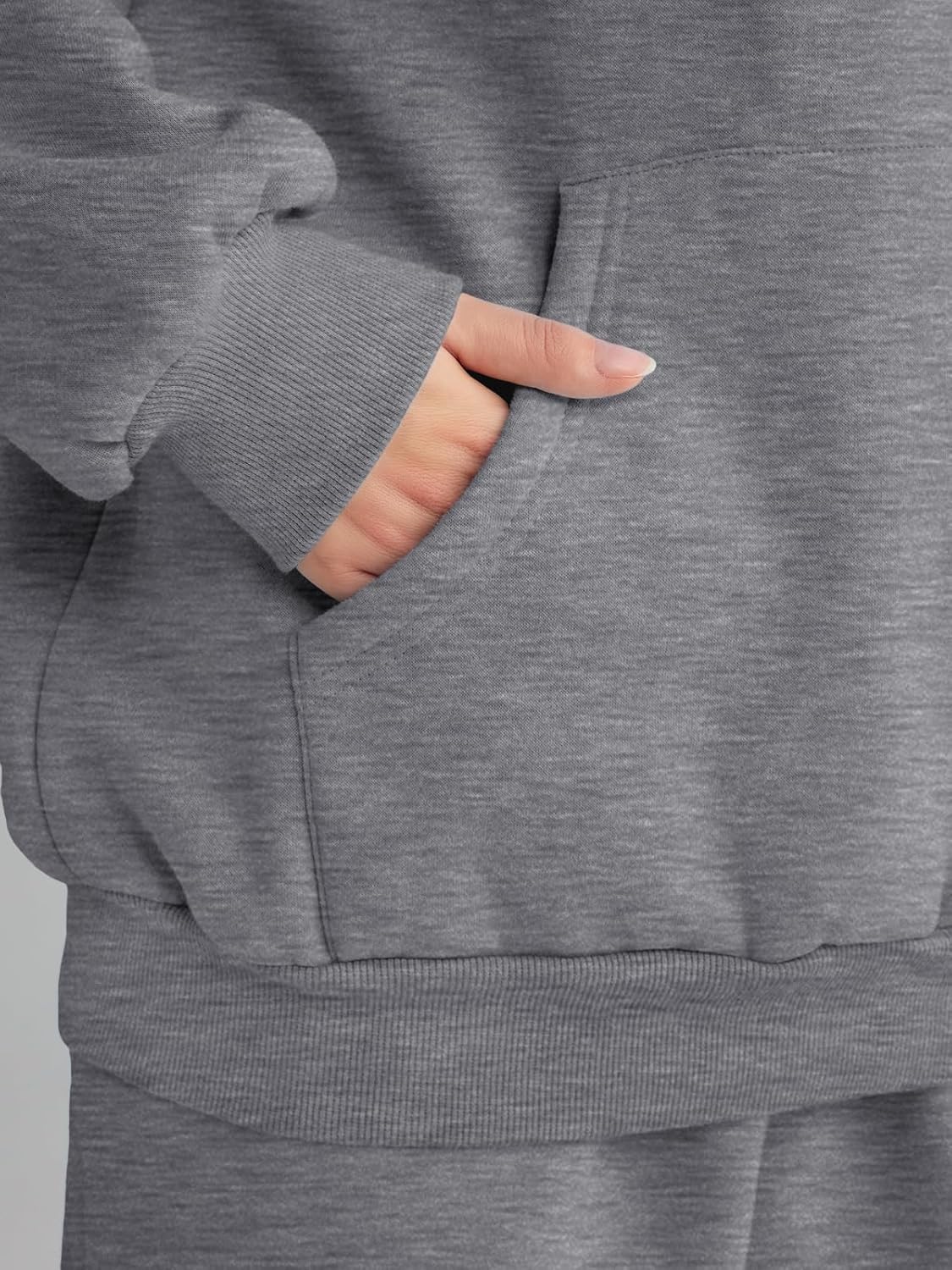 Womens 2 Piece Outfits Lounge Hoodie Sweatsuit Sets Oversized Sweatshirt Baggy Fall Fashion Sweatpants with Pockets