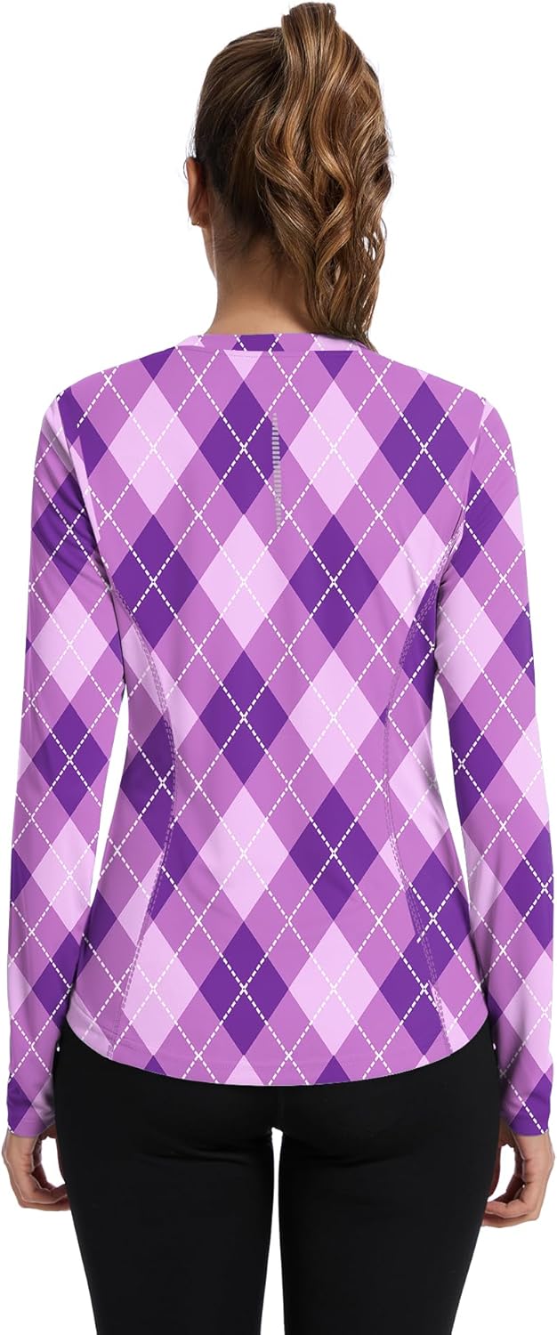 Shirts Long Sleeve with Thumb Holes Workout Sun Shirt Quick Dry Athletic Hiking Running Tops