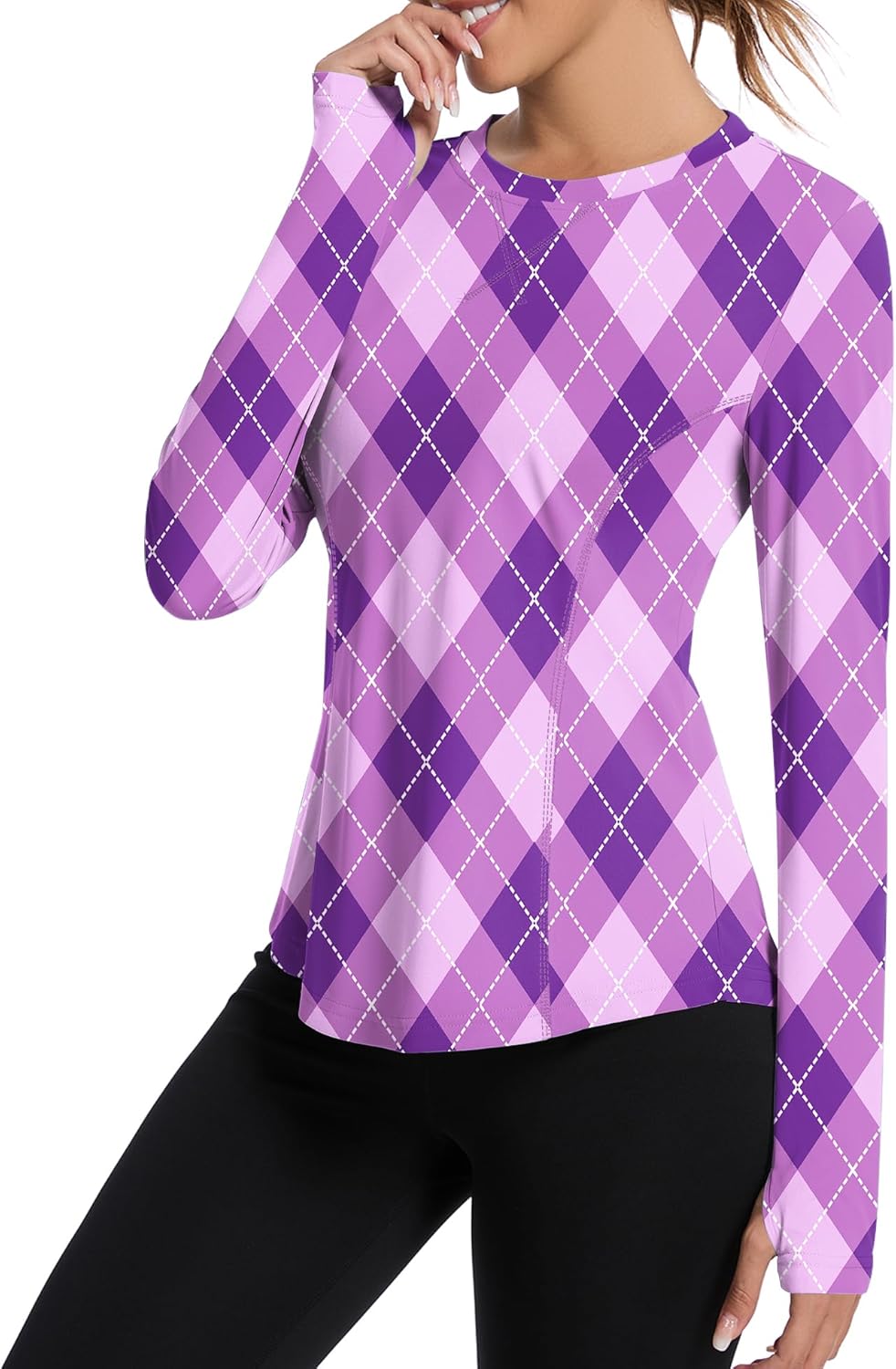 Shirts Long Sleeve with Thumb Holes Workout Sun Shirt Quick Dry Athletic Hiking Running Tops