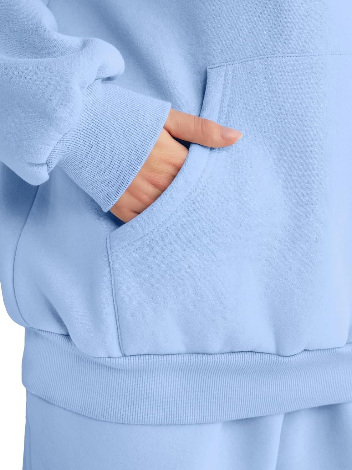 Womens 2 Piece Outfits Lounge Hoodie Sweatsuit Sets Oversized Sweatshirt Baggy Fall Fashion Sweatpants with Pockets