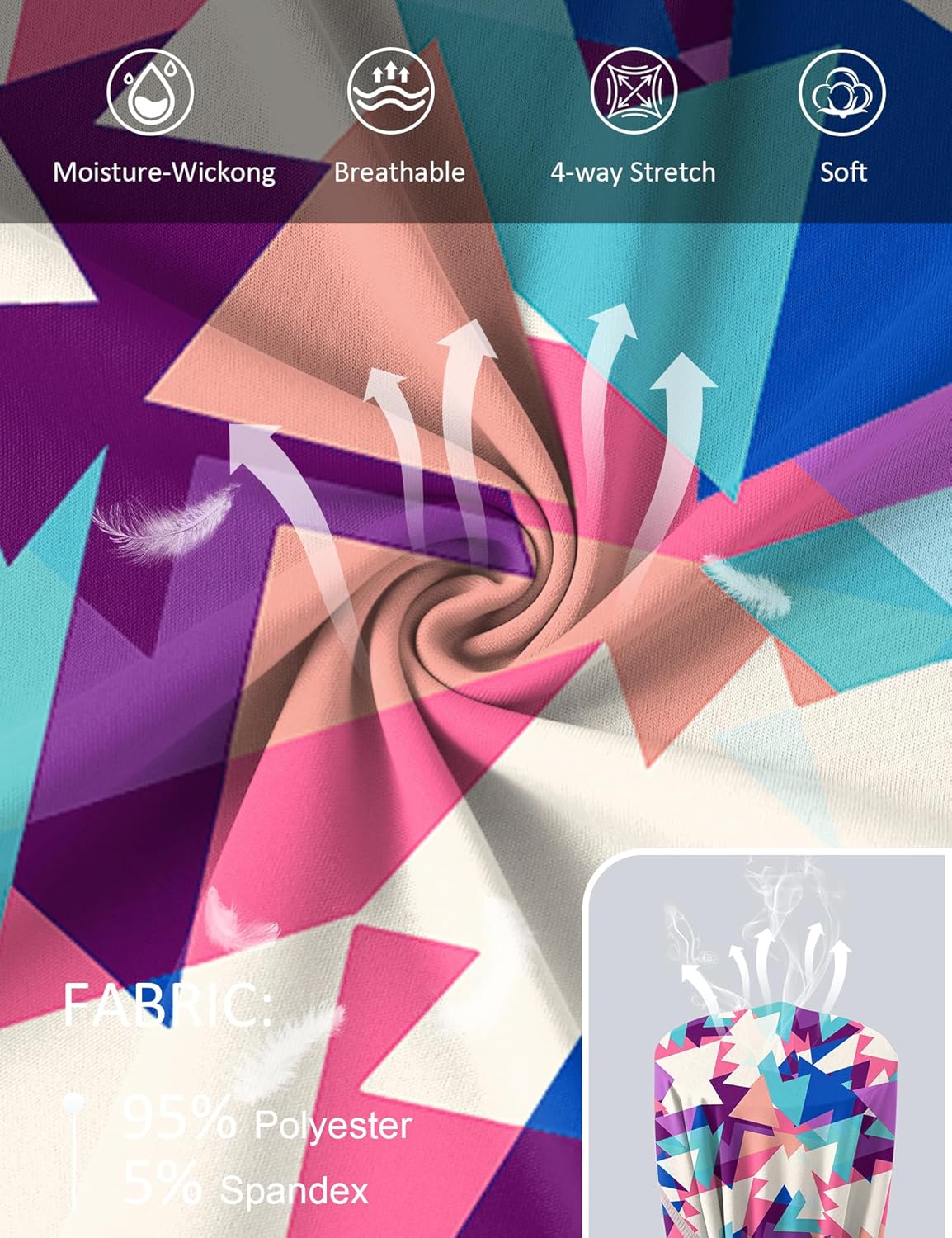 Shirts Long Sleeve with Thumb Holes Workout Sun Shirt Quick Dry Athletic Hiking Running Tops