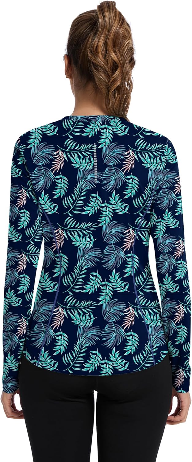 Shirts Long Sleeve with Thumb Holes Workout Sun Shirt Quick Dry Athletic Hiking Running Tops