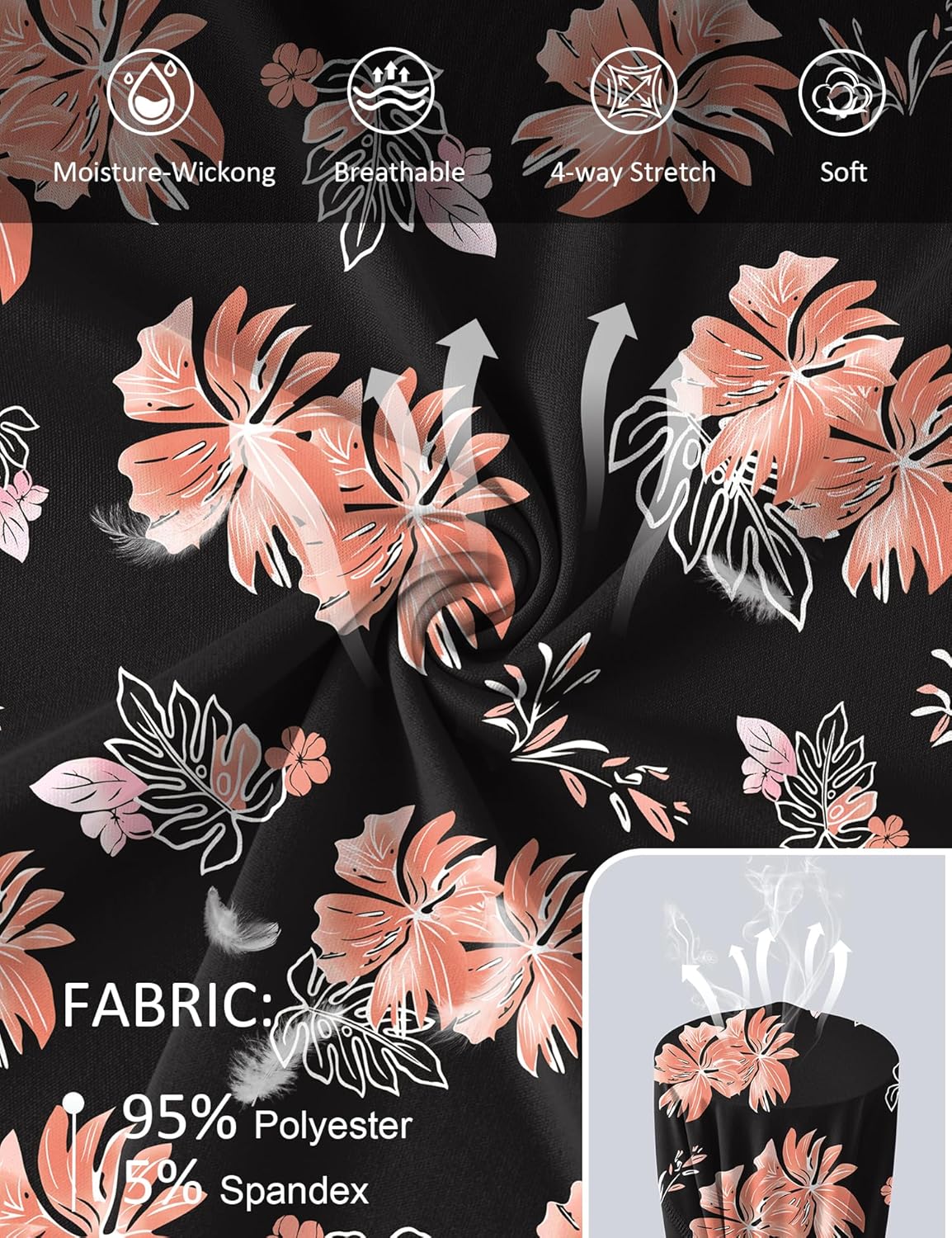 Shirts Long Sleeve with Thumb Holes Workout Sun Shirt Quick Dry Athletic Hiking Running Tops