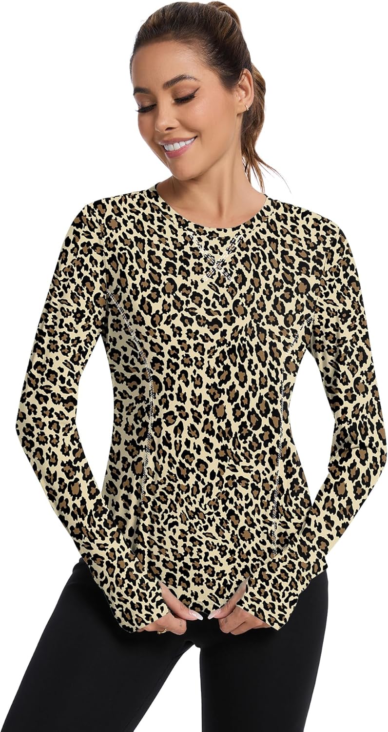 Shirts Long Sleeve with Thumb Holes Workout Sun Shirt Quick Dry Athletic Hiking Running Tops