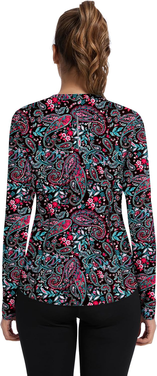 Shirts Long Sleeve with Thumb Holes Workout Sun Shirt Quick Dry Athletic Hiking Running Tops