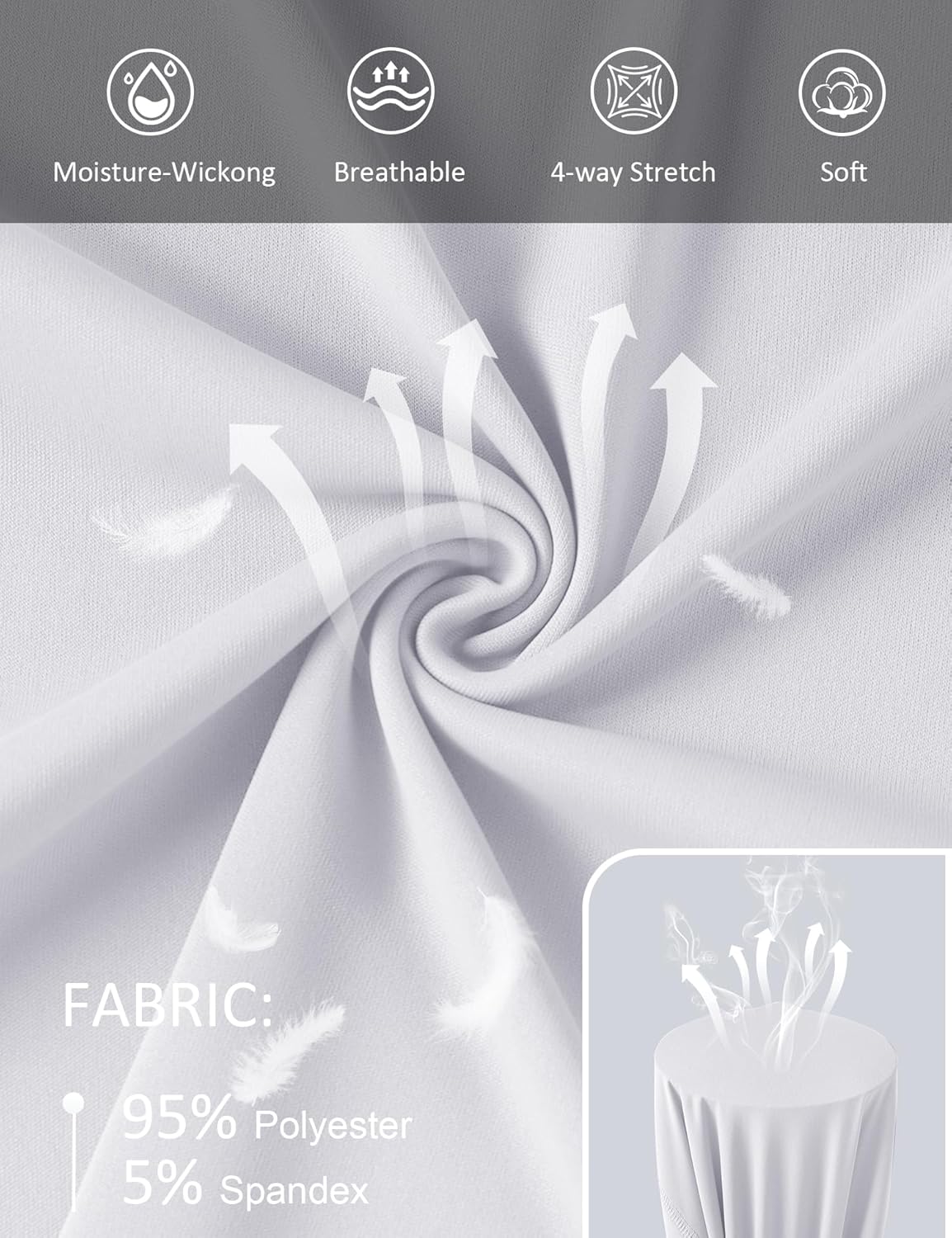 Shirts Long Sleeve with Thumb Holes Workout Sun Shirt Quick Dry Athletic Hiking Running Tops