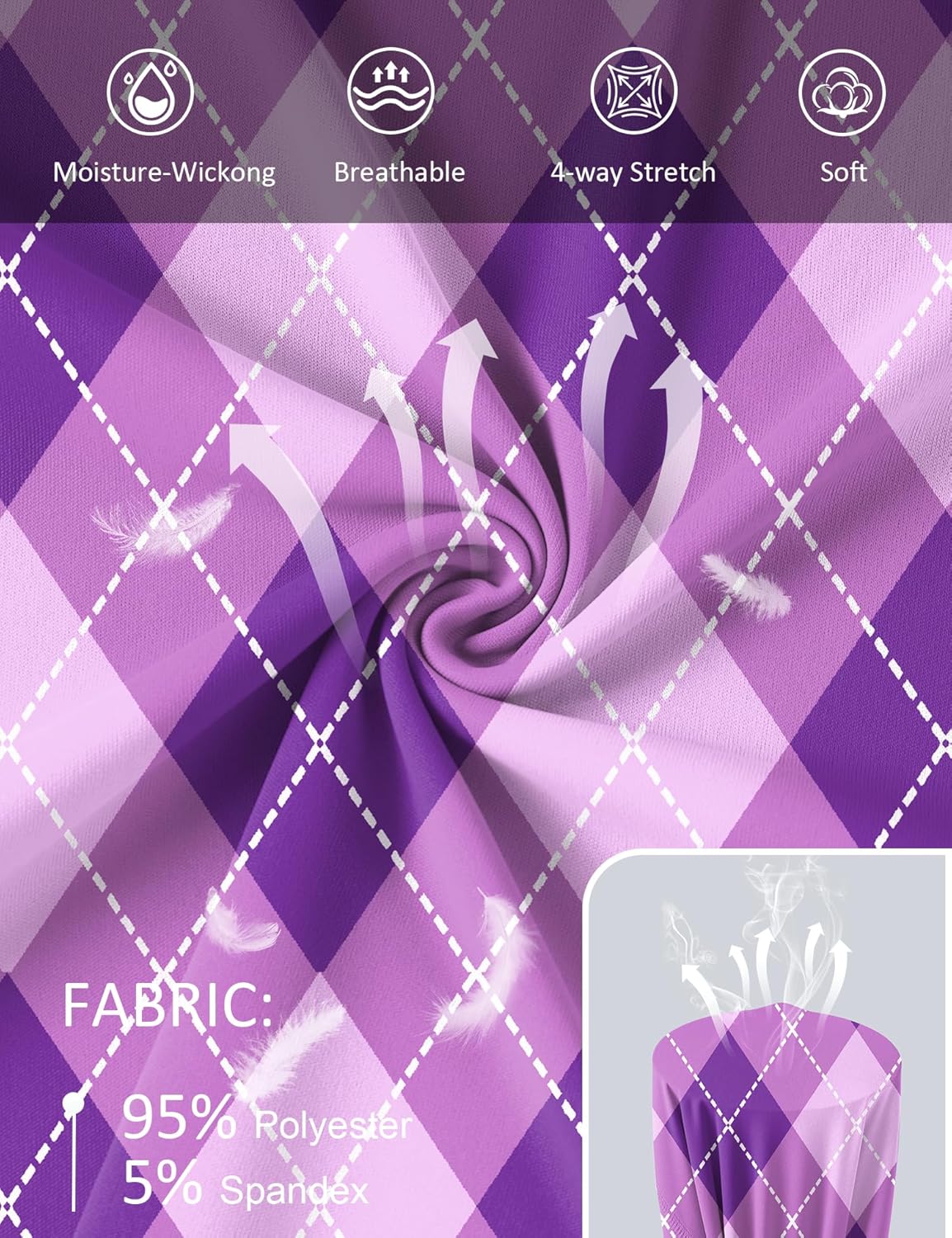 Shirts Long Sleeve with Thumb Holes Workout Sun Shirt Quick Dry Athletic Hiking Running Tops