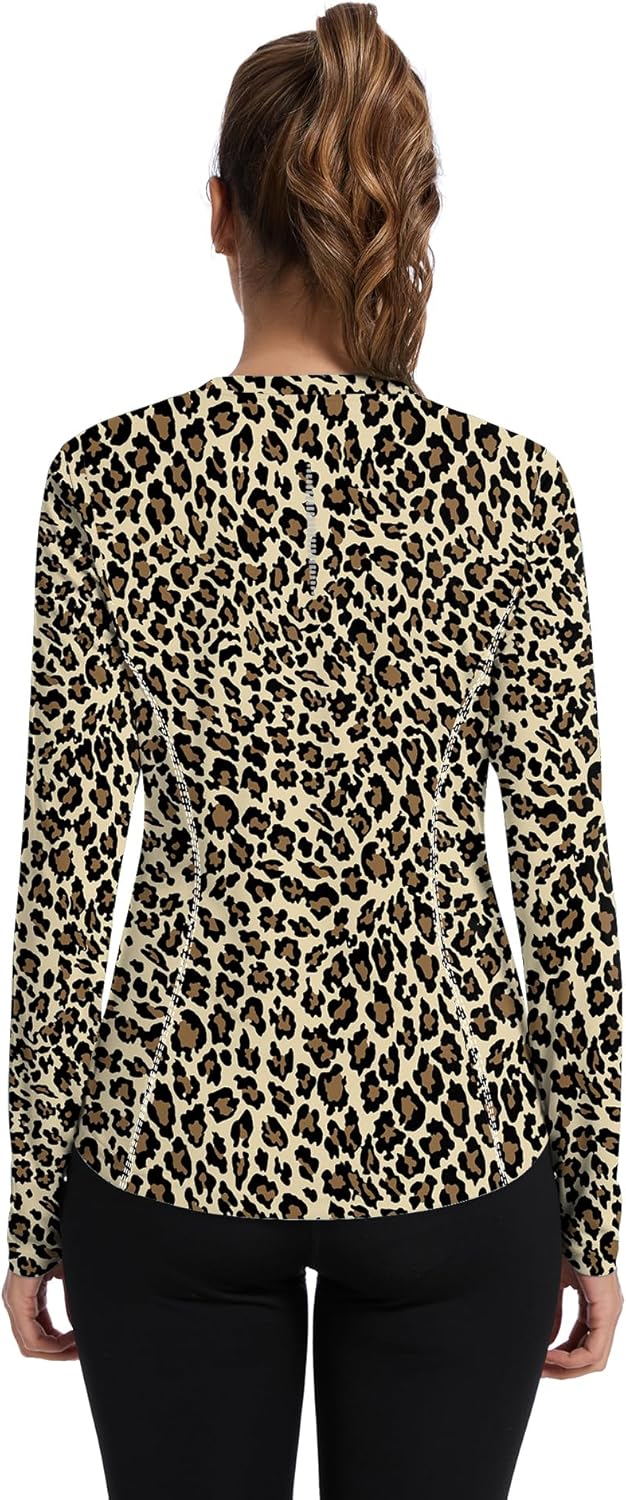 Shirts Long Sleeve with Thumb Holes Workout Sun Shirt Quick Dry Athletic Hiking Running Tops