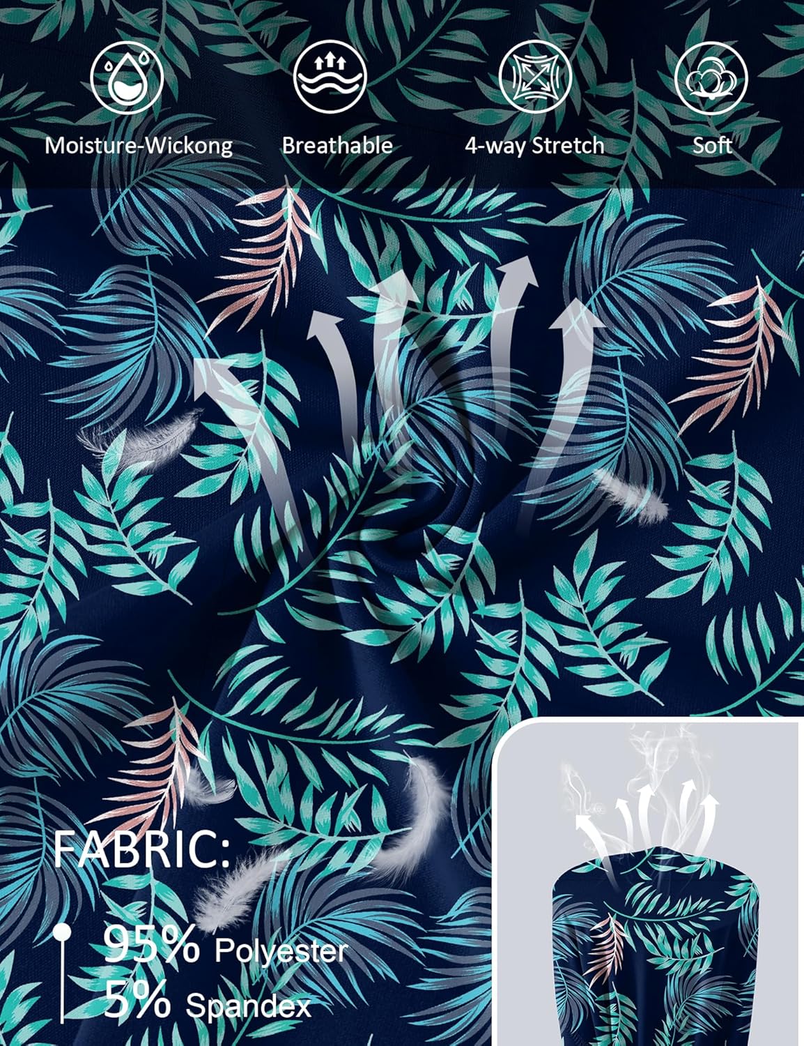 Shirts Long Sleeve with Thumb Holes Workout Sun Shirt Quick Dry Athletic Hiking Running Tops