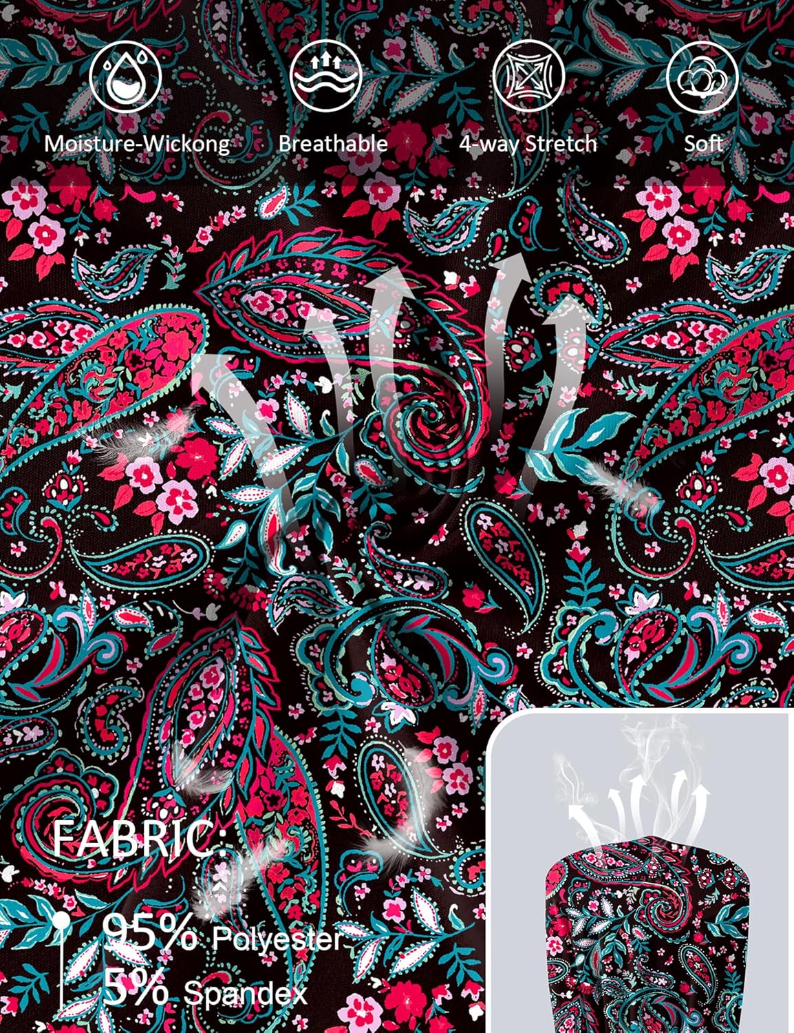 Shirts Long Sleeve with Thumb Holes Workout Sun Shirt Quick Dry Athletic Hiking Running Tops